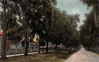 New England Ave. Winter Park, Florida Postcard