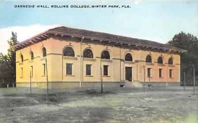 Carnegie Hall, Rollins College Winter Park, Florida Postcard