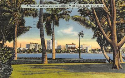 West Palm Beach, FL, USA Florida Postcard