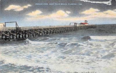 Hedley Pier West Palm Beach, Florida Postcard