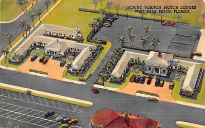 Mount Vernon Motor Lodges West Palm Beach, Florida Postcard