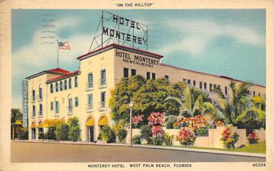 Monterey Hotel West Palm Beach, Florida Postcard