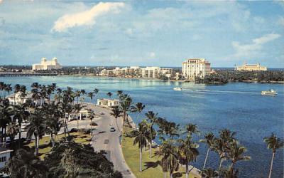 Scenic Flagler Drive West Palm Beach, Florida Postcard