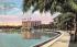 Flagler Drive Along Lake Worth  West Palm Beach, Florida Postcard