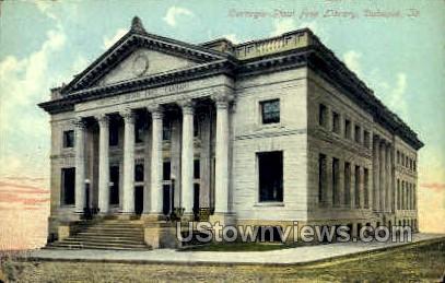 Carnegie-Stout Free Library - Dubuque, Iowa IA Postcard