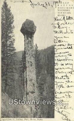 Sheep Eatfrs Monument - Thunder Mountain, Idaho ID Postcard