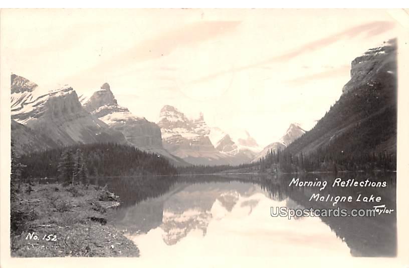 Morning Reflections - Maligne Lake, Idaho ID Postcard