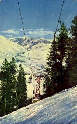 Canyon Lift - Sun Valley, Idaho ID Postcard