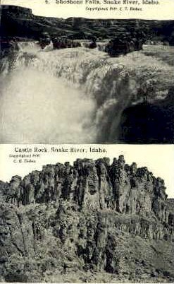 Shoshone Falls / Castle Rock - Snake River, Idaho ID Postcard