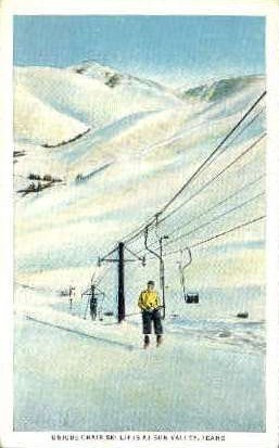 Chair Ski Lifts - Sun Valley, Idaho ID Postcard