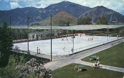 Skating Rink - Sun Valley, Idaho ID Postcard