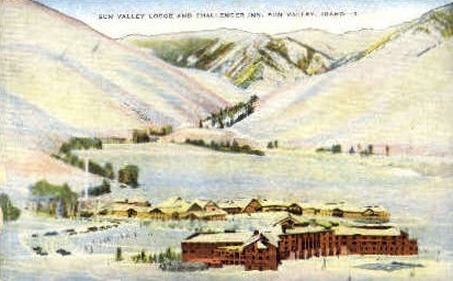 Sun Valley Lodge - Idaho ID Postcard