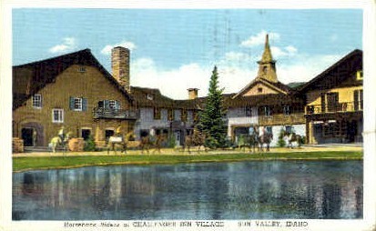 Horseback Riders - Sun Valley, Idaho ID Postcard