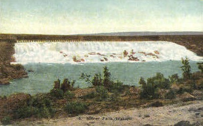 Milner Falls, Idaho, ID Postcard