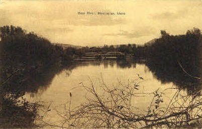 Bear River - Montpelier, Idaho ID Postcard