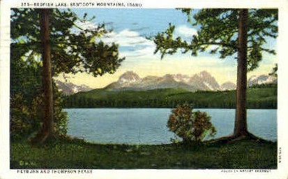 Redfish Lake - Sawtooth Mountains, Idaho ID Postcard