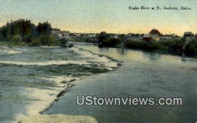 Snake River - St Anthony, Idaho ID Postcard