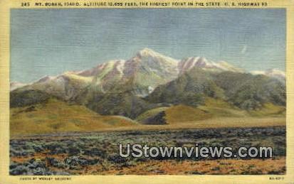 Mt Borah, ID,s;   Mt Borah, Idaho Postcard