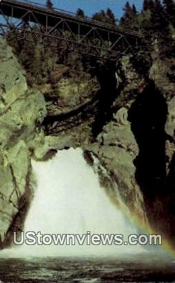 Moyie Falls, ID,s;   Moyie Falls, Idaho Postcard