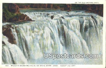 Shoshone Falls - Snake River, Idaho ID Postcard