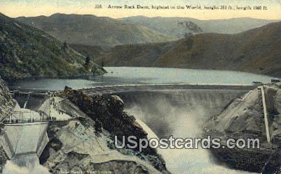 Arrow Rock Dam, Idaho Postcard      ;            Arrow Rock Dam, ID