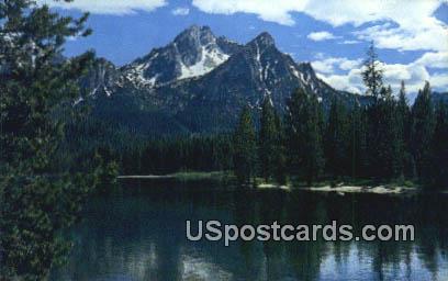 Stanley Lake & Peak - Sun Valley, Idaho ID Postcard
