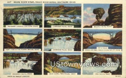 Snake River Gorge - Idaho ID Postcard