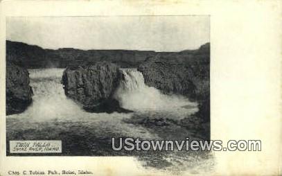 Twin Falls - Snake River, Idaho ID Postcard