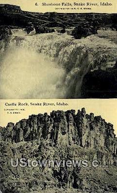 Castle Rock - Snake River, Idaho ID Postcard
