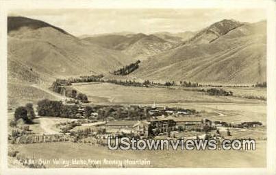 Real Photo - Penny Mountain - Sun Valley, Idaho ID Postcard