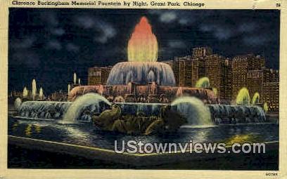 Clearance Buckingham Fountian - Chicago, Illinois IL Postcard