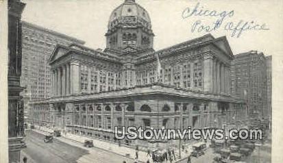 Post Office - Chicago, Illinois IL Postcard