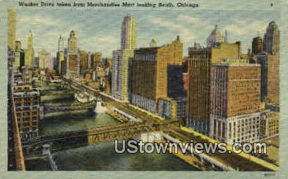 Wacker Drive - Chicago, Illinois IL Postcard