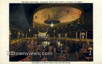 Balloon Room, Congress Hotel & Annex - Chicago, Illinois IL Postcard