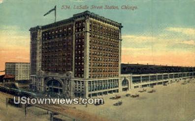 La Salle St - Chicago, Illinois IL Postcard
