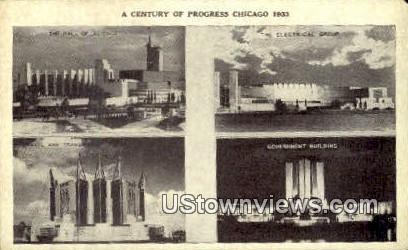 Government Bldg Expo 1933 - Chicago, Illinois IL Postcard