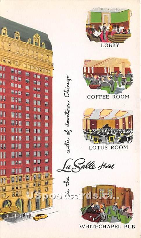 La Salle Hotel - Chicago, Illinois IL Postcard