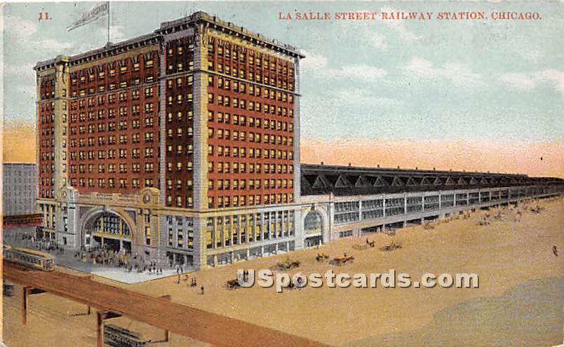 La Salle Street Railway - Chicago, Illinois IL Postcard