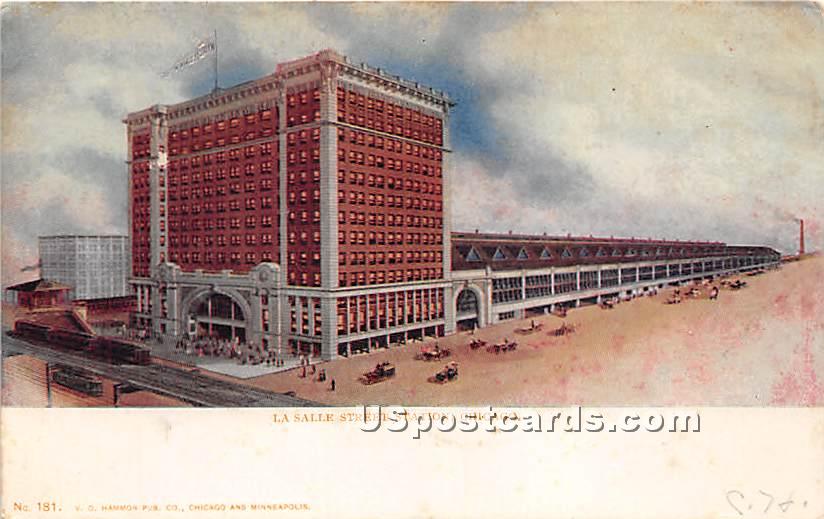 La Salle Street Station - Chicago, Illinois IL Postcard