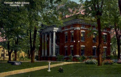 Carnegie Public Library - Centralia, Illinois IL Postcard