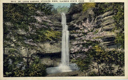 St. Louis Canyon - Starved Rock, Illinois IL Postcard