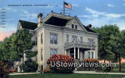 Governor's Mansion - Springfield, Illinois IL Postcard