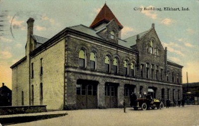City Building - Elkhart, Indiana IN Postcard