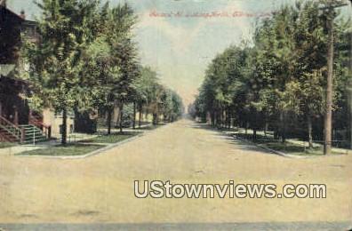 Second Street - Elkhart, Indiana IN Postcard