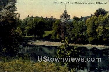 Elkhart River - Indiana IN Postcard