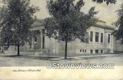 New Library, Elkhart - Indiana IN Postcard
