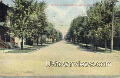 Second Street - Elkhart, Indiana IN Postcard