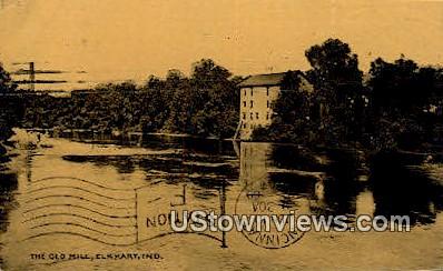 Old Mill - Elkhart, Indiana IN Postcard
