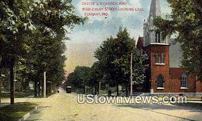 Castle UB Church - Elkhart, Indiana IN Postcard