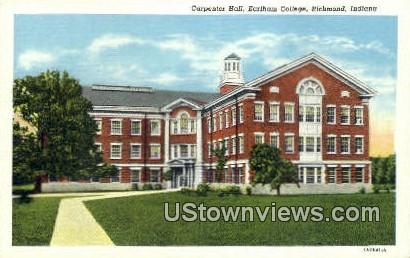 Carpenter Hall, Earlham College - Richmond, Indiana IN Postcard